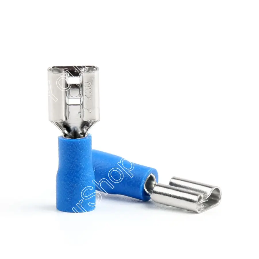 

Areyourshop Spade Crimp Terminal FDD1-250 Insulated Female Spade Connector Crimp Terminal 22-16AWG B