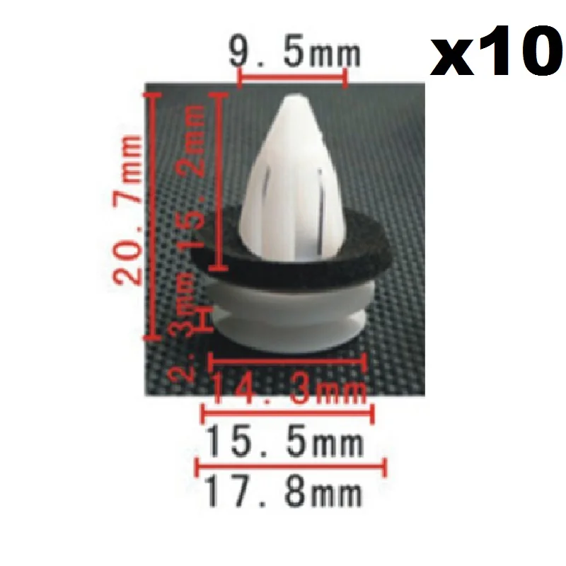 10 Pieces For BMW X Series Mini Cooper Door Panel Lining Rear Window