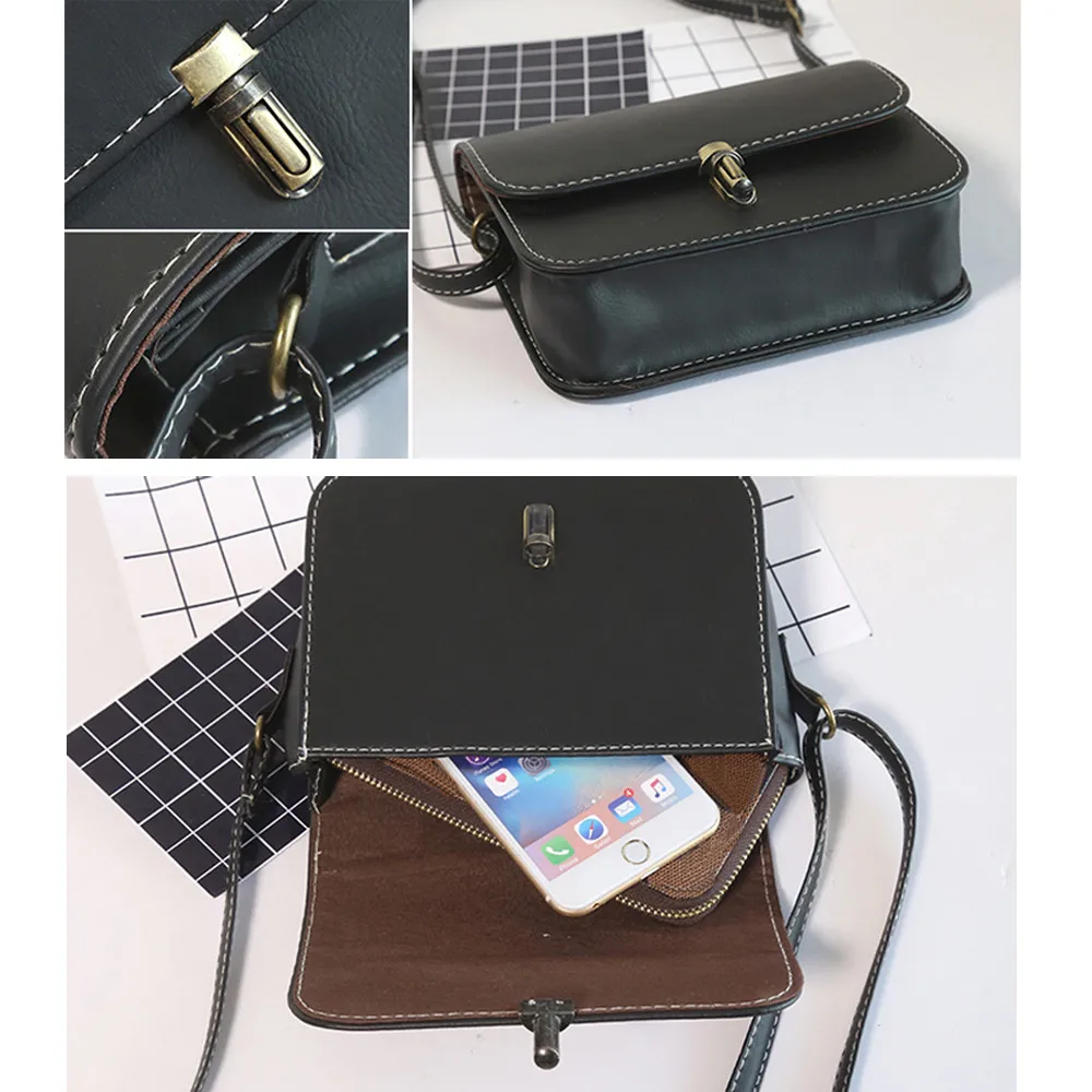 Женская маленькая квадратная сумка, Дамская Автомобильная модная сумка, Ретро сумка через плечо, сумка-мессенджер, сумка для мобильного телефона# YJ