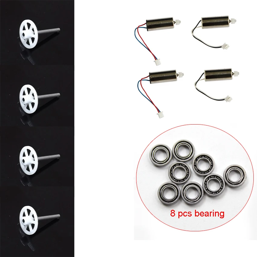 MJX x400 rc drone upgrade bearing 8pcs bearings and 4pcs motor engines 2ccw 2cw and 4pcs