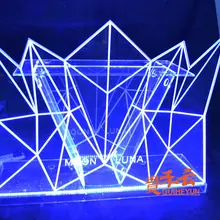 Европейский стиль Сертификация CE ROHS Открытый 16 цветов изменить Led мебель табурет набор с пультом дистанционного управления L120* W55* H120cm