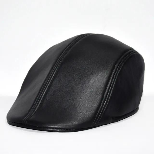2018 New Size L XXL Sheepskin Beret Men Keep Warm Caps Man Winter Hats