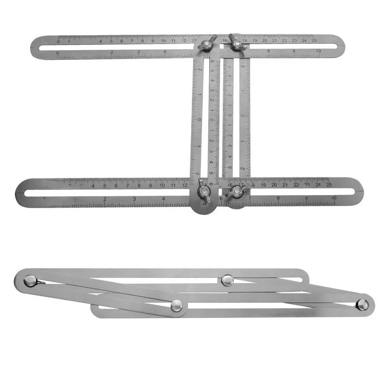

Adjustable Four-Sided Folding Rulers Multi-Angle Template Scale Ruler For Measuring Tool