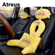 Atreus автомобильное сиденье с подставкой под голову Чехлы для поясницы и шеи подушки для Nissan qashqai Citroen c4 c5 c3 Chevrolet Cruze Aveo peugeot 307