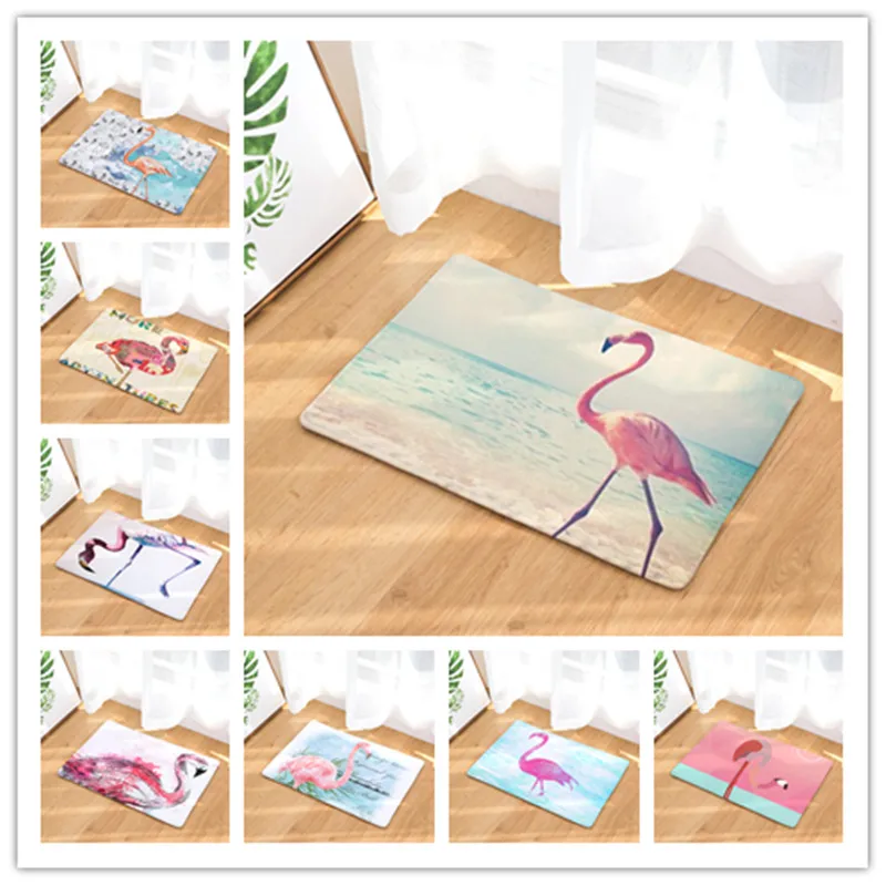 

Flamingo Mats New Home Decoration Lovely Flamingo Carpet No Sliding Kitchen Carpet for Home Living Room Floor Mat