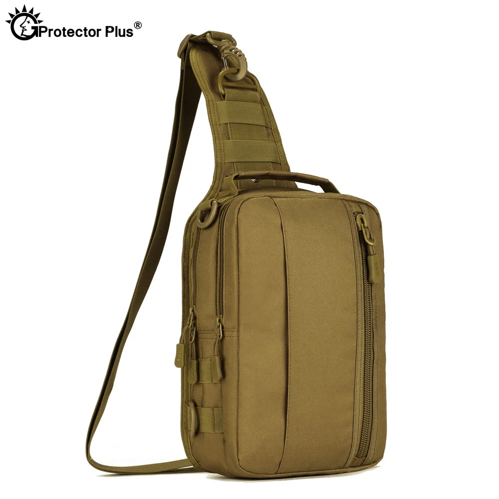  PROTECTOR PLUS Military Style Backpack Waterproof Four Uasge Bag Handbag Backpack Crossbody Bag Che