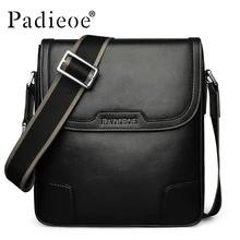 2017 Men’s Genuine Cow Leather Shoulder Bag High Quality Business Leathe Crossbody Bag Male Classic Design Messenger Bag