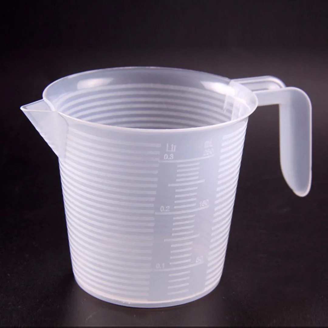 1pc Plastic Liquid Measuring Jug Cup Graduated Surface Cooking Bakery Kitchen Lab