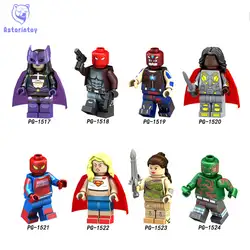 8 шт. PG8123 Супер Герои супергерой мститель Альянс Человек-паук чудо женщина воин строительные блоки игрушки
