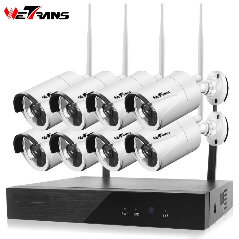 Камера видеонаблюдения системы безопасности Wetrans беспроводная камера NVR 1080P 8