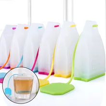 Чайный заварочный многоразовый силиконовый чайный пакетик для чайника, ситечко разных цветов для заварки, фильтр чайных пакетиков, пакетики для чайной посуды для заварки