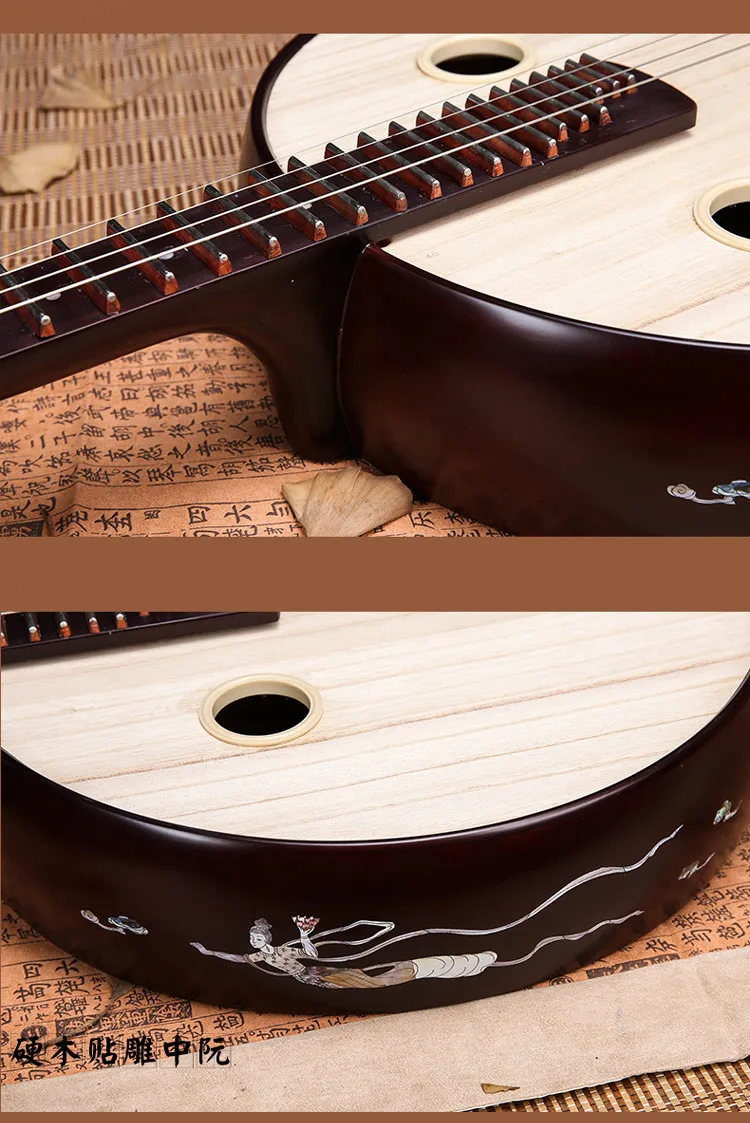 Китайские традиционные гитары Ruan Moon из платанового дерева, музыкальные инструменты
