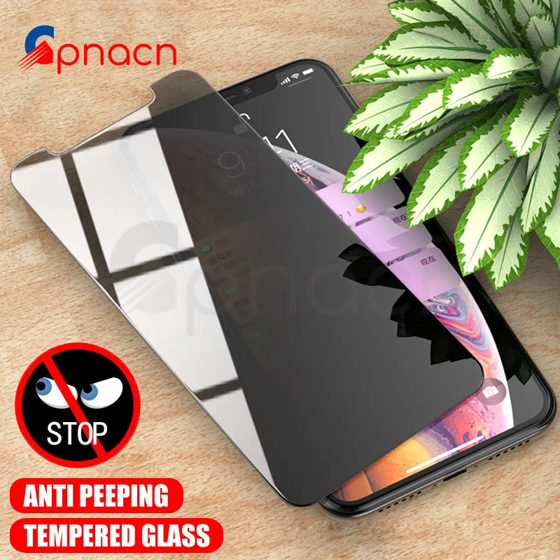  GPNACN Privatsphäre Schutz Gehärtetem Glas Für iPhone X XR XS MAX 5 5 s SE Screen Protector Für iPh