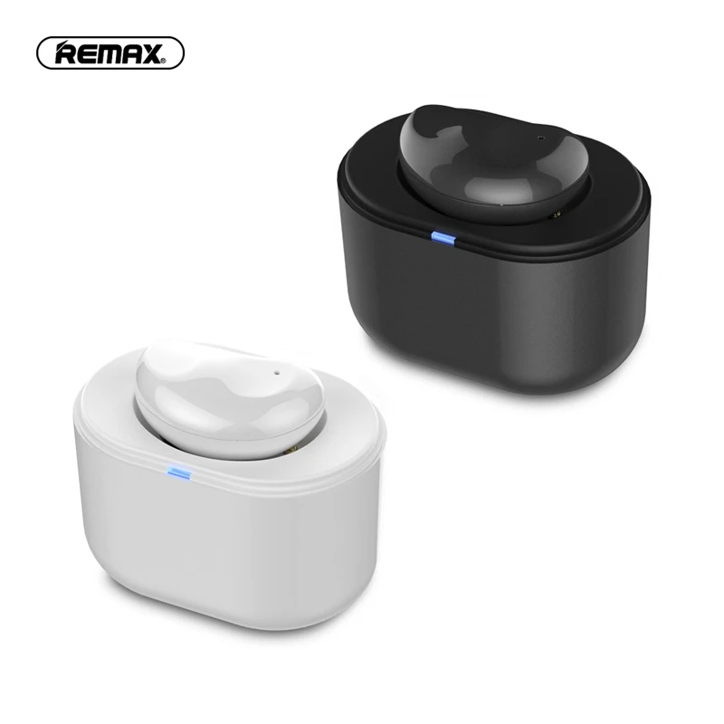 Новое поступление, наушники remax Bluetooth 5,0, одиночные беспроводные наушники, Смарт сенсорная гарнитура с зарядным устройством для iPhone Xiaomi