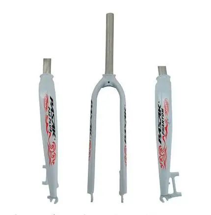 PASAK жесткая вилка для велосипеда 2" 27,5" 2" алюминиевая горная Велосипедная вилка для шоссейного велосипеда жесткая модель P32 дисковый тормоз - Цвет: glossy white red
