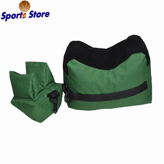 US $4.55 Portable Shooting Rear Rest Bag Set OutdoorFront & Rear Rifle Target Hunting Bench Unfilled Stand H