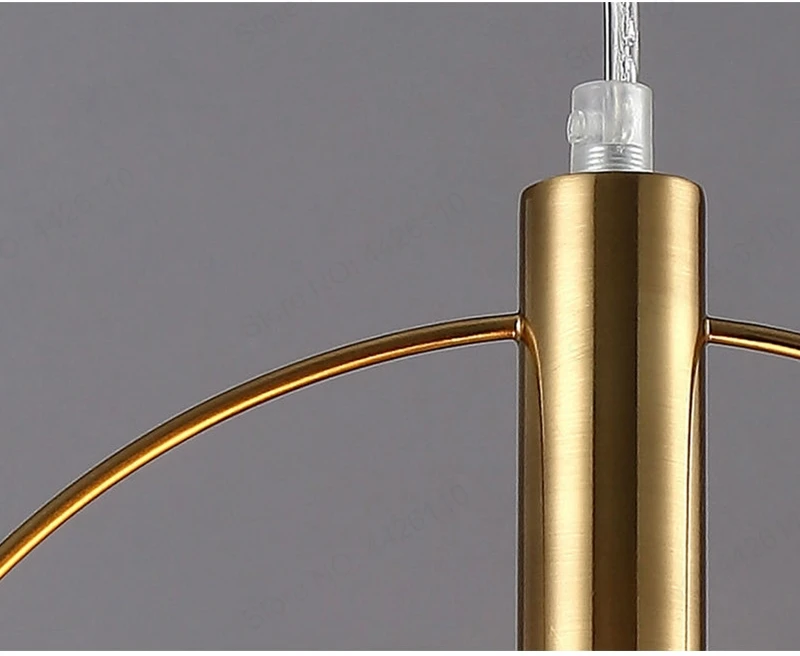 Banhado a Vácuo Blubble Vintage Antigo Círculo Dourado Luzes Pingente Originalidade Moderno Lâmpada Led Barra Contador Hanglamp Simples 6 Luzes de pendentes