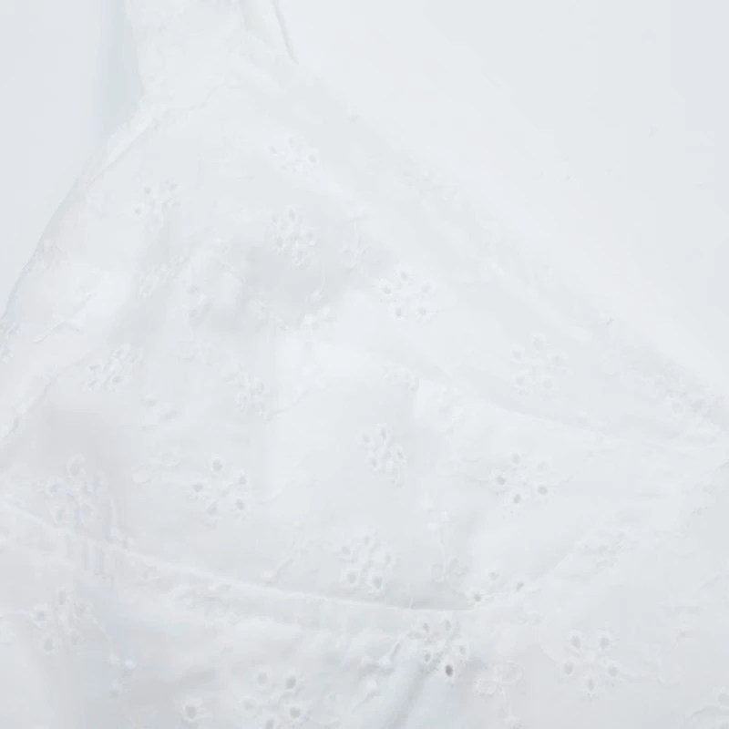 Летнее женское платье без рукавов, белое кружевное мини-платье с вышивкой, повседневный женский милый сарафан, корейское платье vestidos