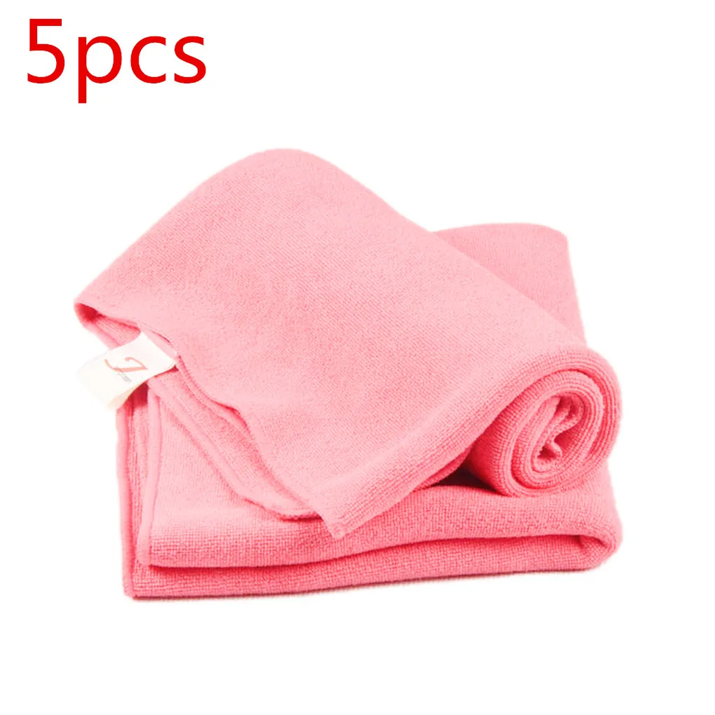 5pcs 5pcs Soft Microfiber Auto Car Cleaning Towel Cloth Polish Cleaning Soft Cloths Home Window Cleaning Cloth Washing Fabric Wash - Цвет: 5pcs