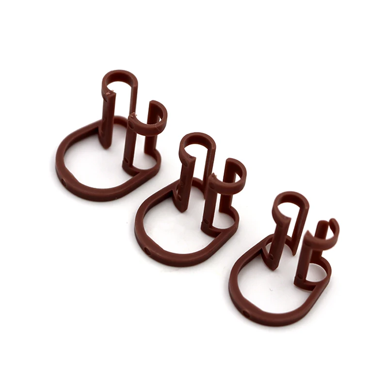 

60pcs/set Cotton Roll Holder Disposable Brown/Grey Clip For Dental/Dentist Clinic Holder Set Accessories Free shipping