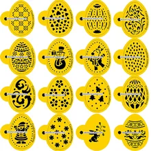 Благодарим пасхальные яйца кофе трафареты печенье плесень бариста шаблон печенье торт Декор Инструменты reposteria Кондитерская