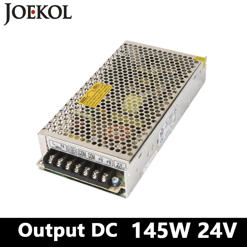 스위칭 Smps 전원 공급 장치 145W 24v 6A, Led 드라이버 용 단일 출력 ..