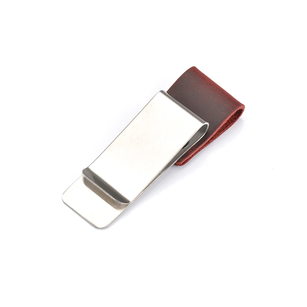 Handnote металлическая кожаная ручка карандаш держатель латунь нержавеющая сталь зажим для ноутбука Аксессуары для планировщика канцелярские товары - Цвет: Steel Red