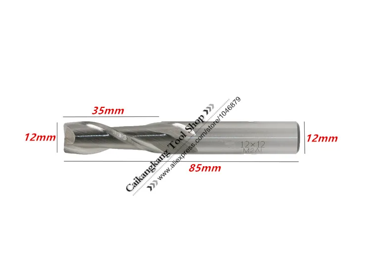 Новая одежда для маленькой девочки 2 флейты 2F12*12*35*85 мм M2AI диаметр 12 мм Концевая фреза Бит измельчители машина сверло для станка с ЧПУ инструмент сверхтвердый высокое Скорость Сталь