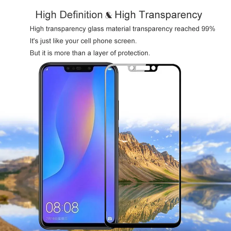9D для Huawei nova 3 стекло Nova 3i nova3 Закаленное пленка huavei nova3i Nine защитное Защита