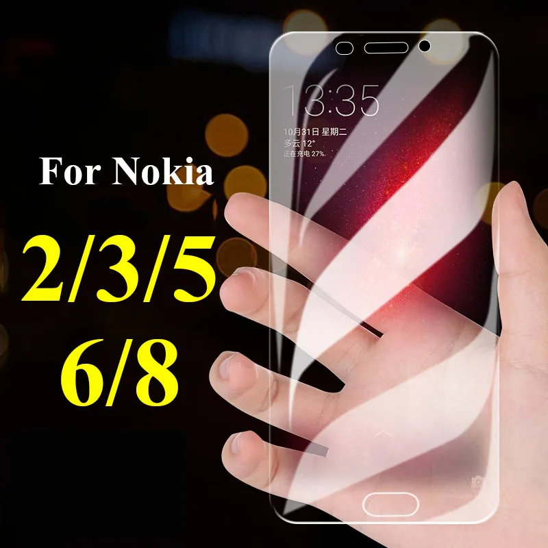 Для Nokia 6 Glas Защитное стекло для 3 2 5 8 Nokia2 Nokia3 Nokia5 Nokia6 Nokia8 Защитная пленка