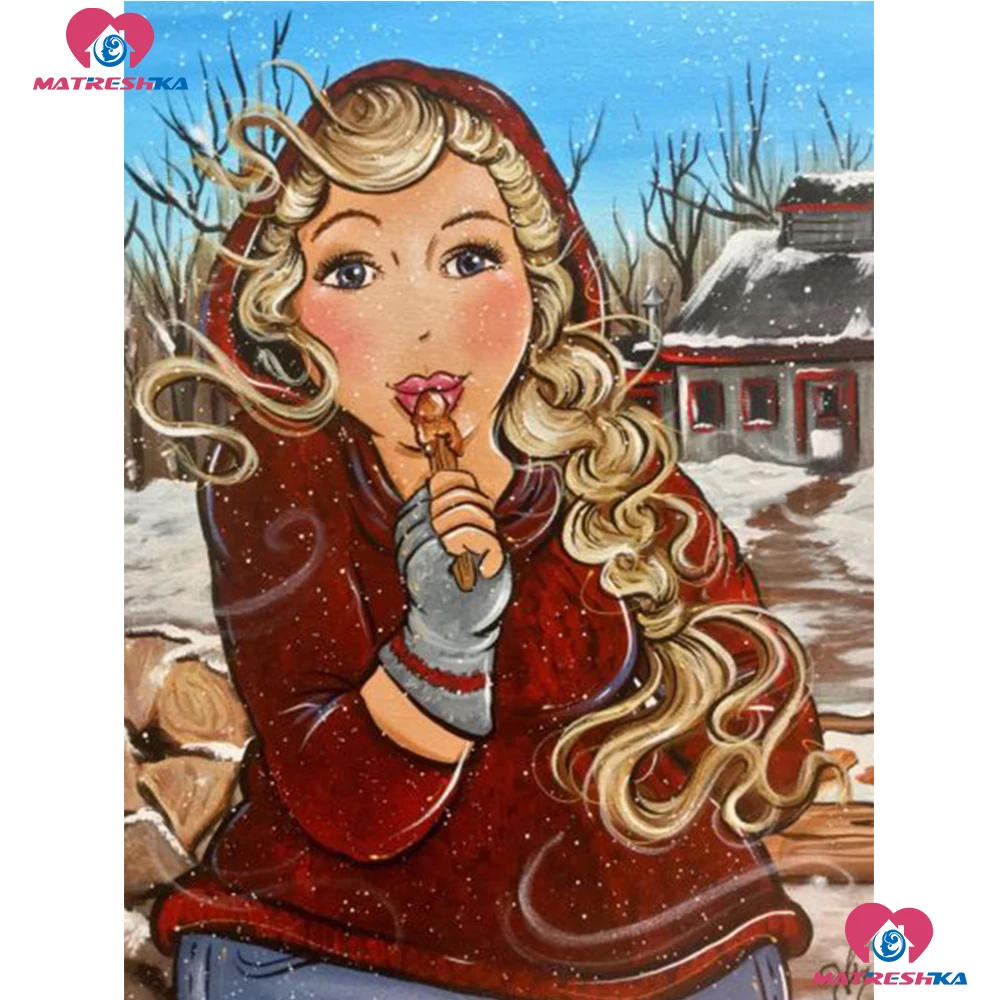 

Fat Lady 5D DIY Diamond Painting accessories Cross Stitch Full Square Diamond Embroidery completely Mosaic Needlework Home Decor