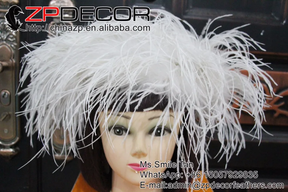 white ostrich feathers boa (10)