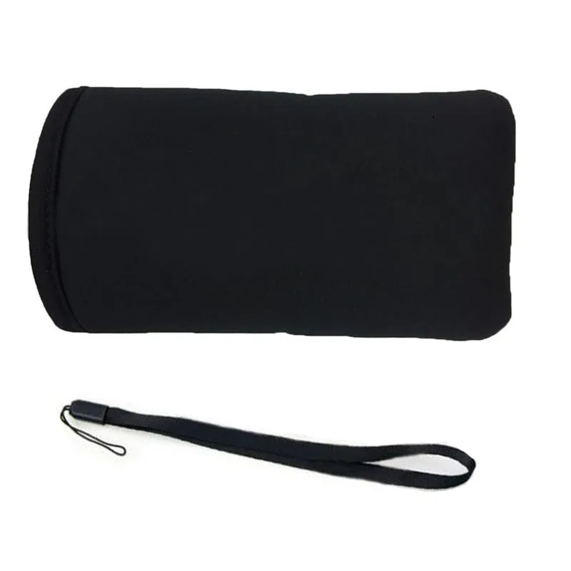 

For Nintendo Small New 3DS Body Protector Cover Soft Cloth Protective Travel Carrying Storage Bag Pouch Case+wrist strap Lanyard