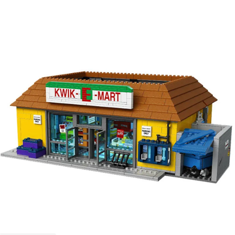 

LEPIN 16004 2232Pcs Simpsons KWIK-E-MART Action Model Educational Building Block Bricks Compatible 71016 Toys for Children Gift