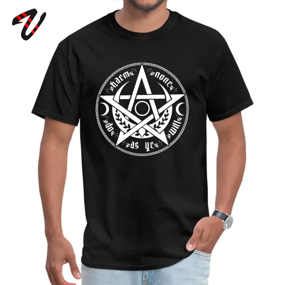 Tops T Shirt Design Summer Autumn Faddish Printed Short Sleeve 100% Cotton Fabric Crew Neck Mens T Shirts Printed T Shirts DO AS YE WILL - rede -19279 black