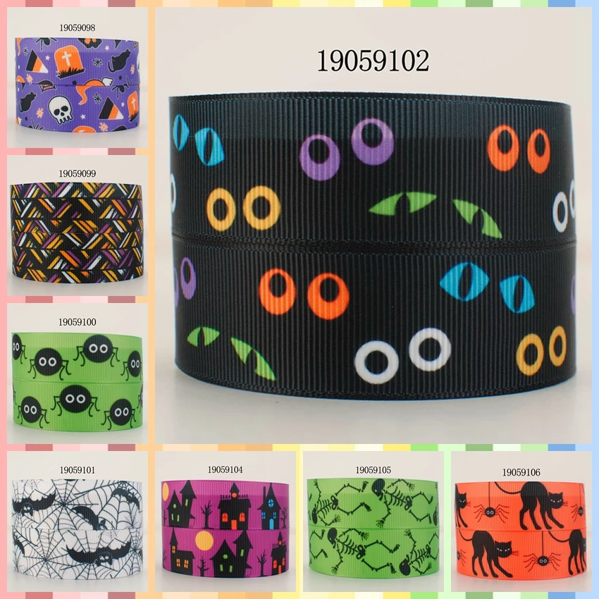 

10yards -different sizes -Halloween party ribbon printed Grosgrain ribbon 19059097