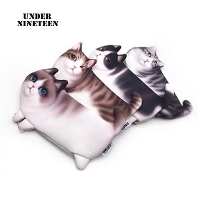 2017 لطيف القط حالة السفر المنظم حقائب neceser الزينة مستحضرات التجميل ماكياج حالة 3d الطباعة التخزين كيس الهدايا