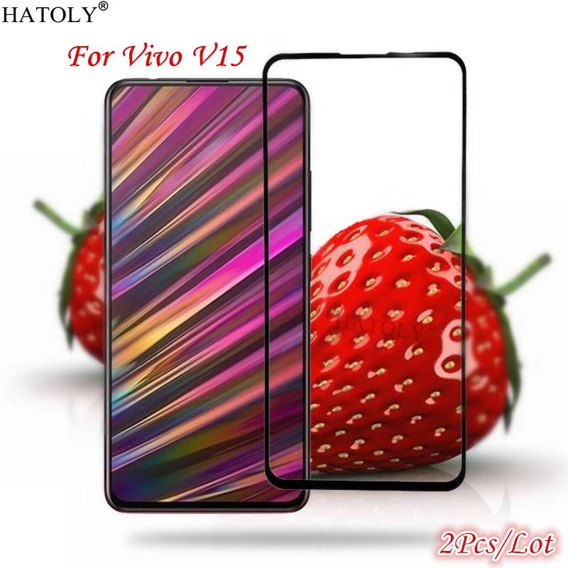 2Pcs Vivo V15 Glass Tempered for Pro 9H Full Glue Coverage Screen Protector Phone Film | Мобильные телефоны и аксессуары