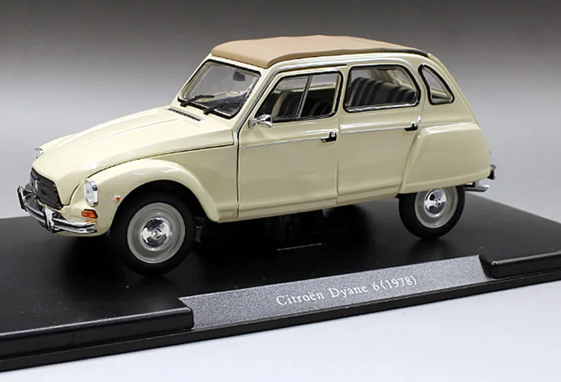 1/24 сплав 1978 Citroen Dyane 6 модели классических машин игрушки бежевые Ретро литые металлические игрушки для детской коллекции