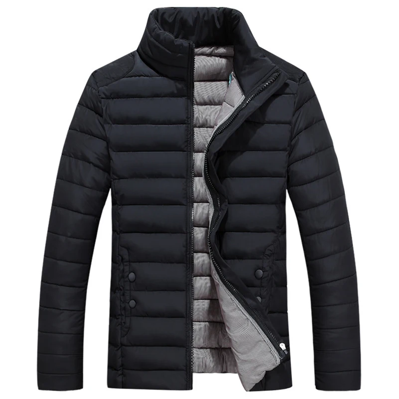 UNIVOS KUNI,, мужская хлопковая куртка, теплая, брендовая, зимняя, приталенная, одноцветная, мужская, деловая, модная, пальто, большой размер, 5XL, J557