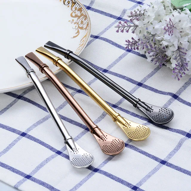 Reusable Stainless Steel Drinking Straw Filter Matal Straw Handmade