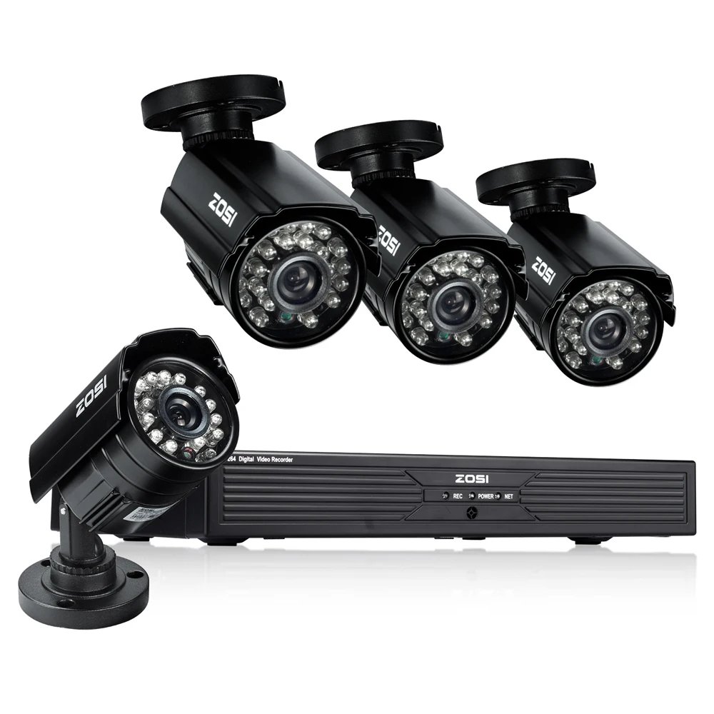 

ZOSI Security Camera System 8ch CCTV System 4 960H CCTV Camera Video Surveillance Kit 8ch DVR Video Surveillance Outdoor