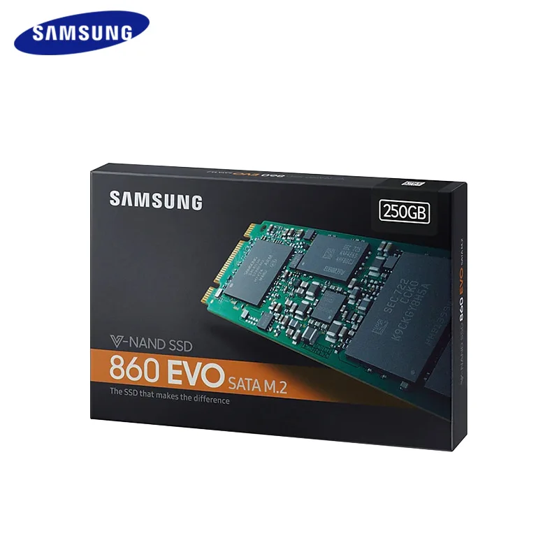 SAMSUNG SSD V-NAND 3bit MLC 250 ГБ 500 ГБ SSD 860 EVO mSATA 1 ТБ ультратонкий Внутренний твердотельный диск для ноутбука Настольный ПК