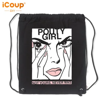 

iCoup POUTY GIRL COLLECTION NOT YOURS NEVER WAS Canvas Bag Drawstring Bag
