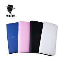 White Blue Pink Barber PU Bags Leather Professional Hairdressing Shear Scissor Pouch Double Scissors Packing Bag Storage Case