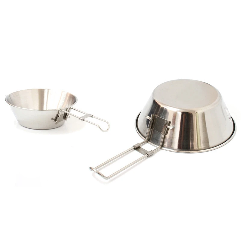 YUETOR al aire libre 300 ml multifunción 304 cuerpo de acero plegable tazón Camping al aire libre Picnic barbacoa portátil taza de agua YUETOR al aire libre 300 ml multifunción 304 cuerpo de acero plegable tazón Camping al aire libre Picnic barbacoa portátil taza de agua