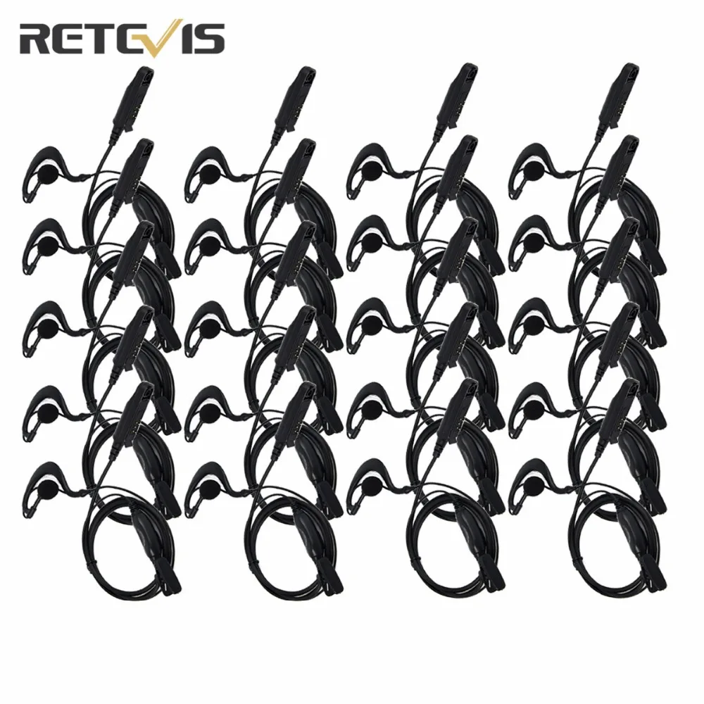 

20pcs Black Special Original Earpiece RT6 Headset Design For Retevis RT6 Professional Two Way Radio Headphone J9114A