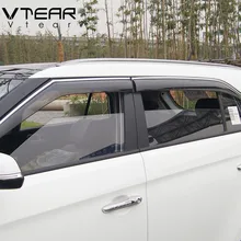 Vtear для hyundai Creta ix25 оконный козырек оконные рамы боковое Солнце Дождь защитный чехол внешний корпус украшения аксессуары 2015-2018