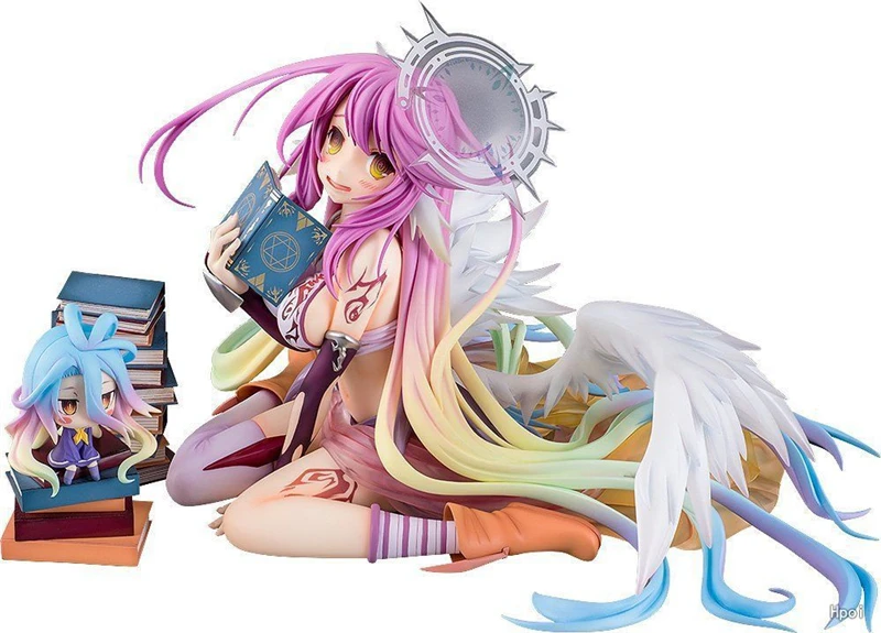 Аниме Нет игры нет жизни Jibril Angel Ver. 1/7 Масштаб Окрашенные ПВХ фигурку