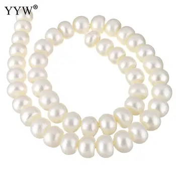 

Cultured Potato Freshwater Pearl Beads natural white 10-11mm Approx 0.8mm